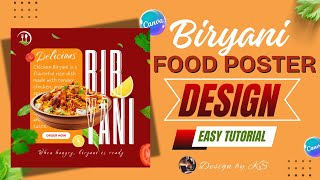 How to Create a Chicken Biryani Poster Design in Canva screenshot 1