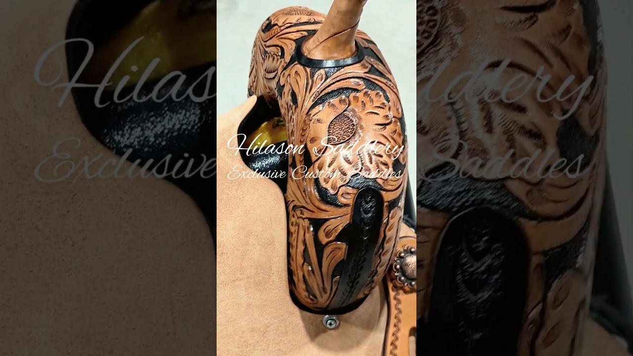 Hilason Premium Tooled Western Saddle | Genuine American Leather | Handcrafted Equestrian Elegance