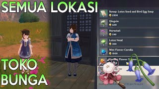 Semua lokasi NPC menjual bunga! | Genshin Impact screenshot 5