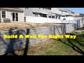 How to Build a Retaining Wall Start to Finish