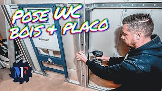 Je pose un WC SUSPENDU sur PLANCHER BOIS et PLACO ! Pose Sanitaires EP01