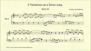 Beethoven, 6 Variations on a Swiss song, WoO 64, Var. I