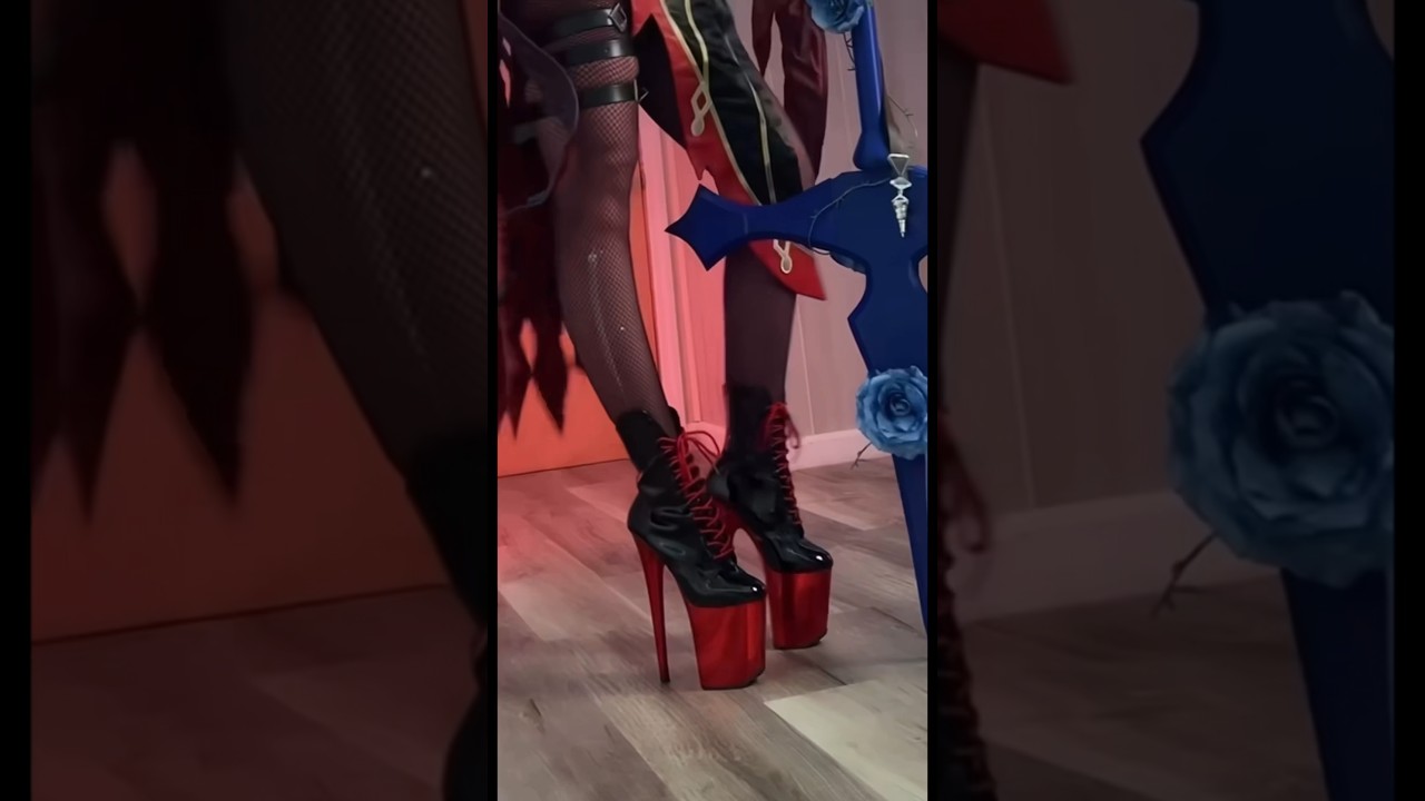 These heels go so well with Rosaria👀 #genshinimpact #rosaria #cosplay