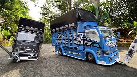 OLENG PARAHH‼️MINIATUR TRUK CANTER LINTAS SUMATERA DUET OLENG HAMPIR GULING!!