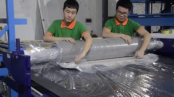 semi-automatic mattress roll packing machine