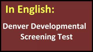 Denver Developmental Screening Test arabic MEANING