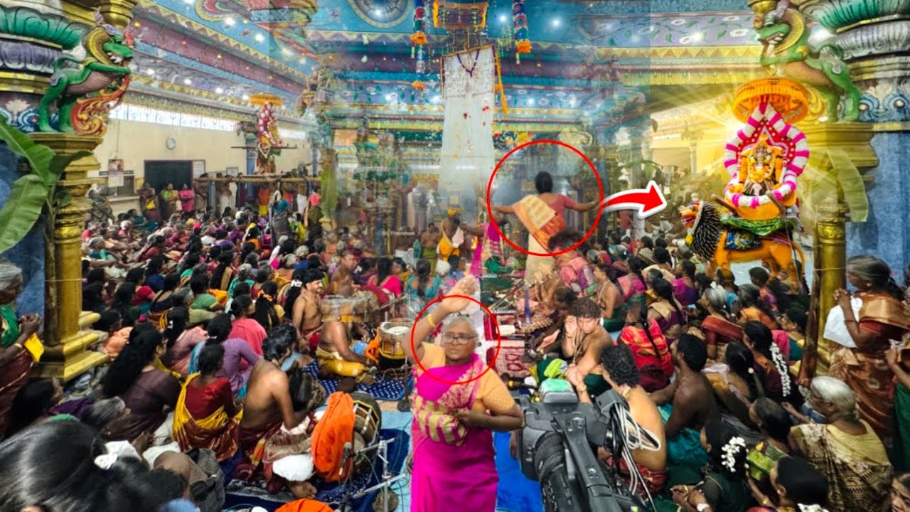 சற்றுமுன் கொடியேறும்போது திடீரென தோன்றிய உருவம் ! காரை மணற்காட்டில் கும்பத்தில் நிகழ்ந்த அற்புதம் ! 