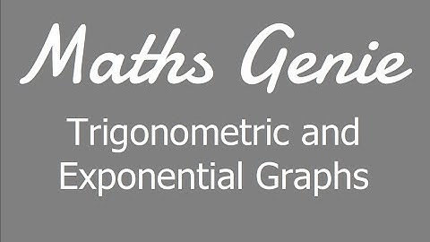 Trigonometric and Exponential Graphs