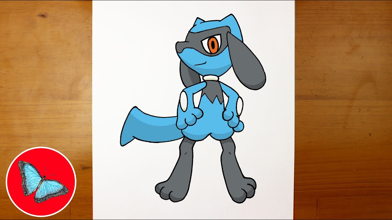 Cómo dibujar a Lucario Pokémon