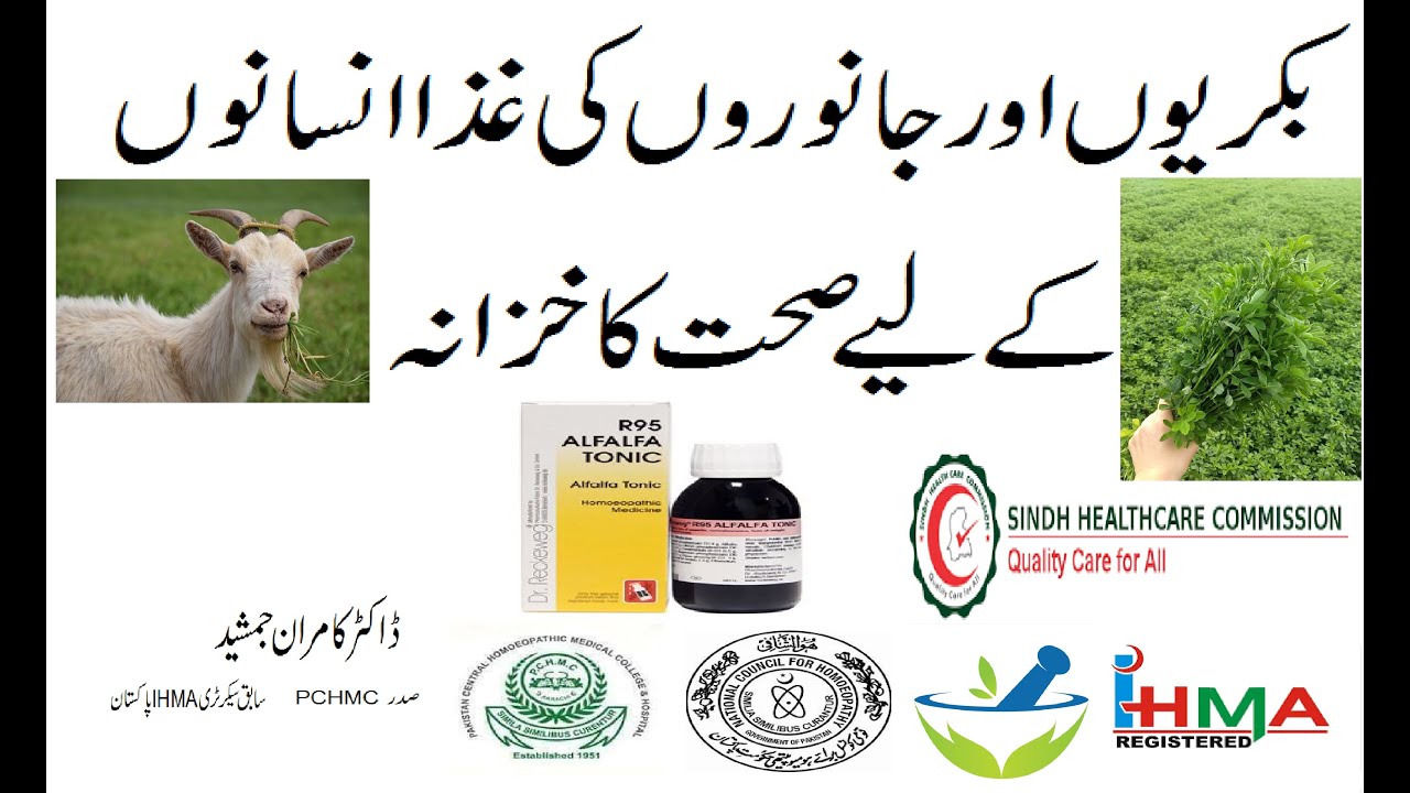 Alfalfa Tonic Homeopathic Best Crop in Pakistan Dr Kamran Jamshed Urdu