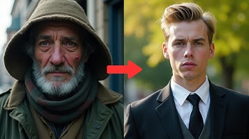 Homeless Man asks Barron Trump "Can you give me 1$?" Trump