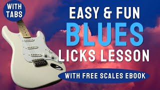 Fun Aggressive Blues Licks in the SRV style - with TABS and FREE eBook