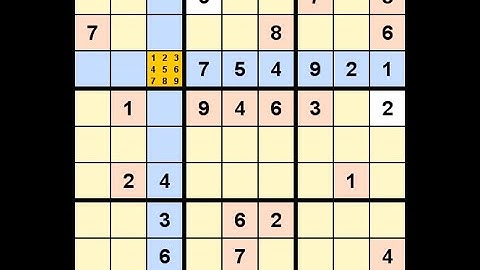 How to Solve New York Times Sudoku Hard December 2, 2021