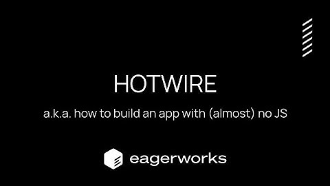 Hotwire (or how to build an app without JS)