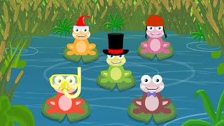 Five Little Frogs Kindergarten Nursery Rhymes For Toddlers Fun Videos For Children By Kids Tv