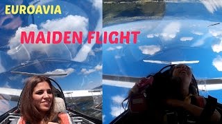 EUROAVIA - Anna & Alba maiden flight with IS-28B2 HD