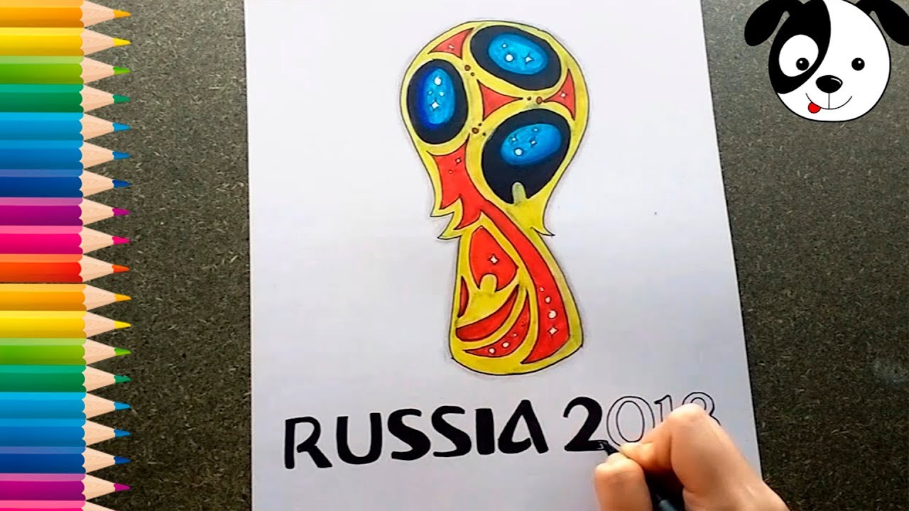 Cómo dibujar LOGOTIPO DE LA COPA MUNDIAL DE RUSIA 2018 - FIFA WORLD CUP  RUSSIA 2018 - thptnganamst.edu.vn