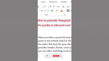 How to generate random text in ms word#ytshorts #youtubeshorts #tranding