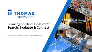 Search, Evaluate & Connect: How to Source on Thomasnet.com | Thomas Webinar | May 2022 screenshot 4