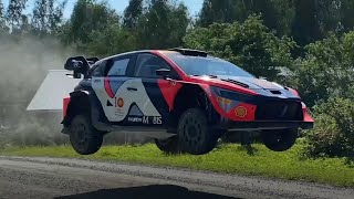 Thierry Neuville and Takamoto Katsuta Rally Finland 2024 test Day1