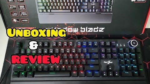 RedGear Shadow Blade Mechanical Keyboard Review and Unboxing|OXYGEN H4X|