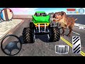 Monster Truck and Tank VS Dinosaur - Indian Bike Driving Simulator 3D - Android GamePlay