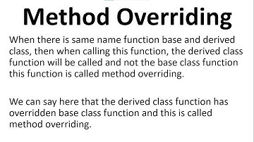 Method Overriding in Java In Hindi | Method Overriding Concept | What Is Method Overriding