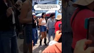 Selena Gomez Hanging Out With Becky G U0026 Benny Blanco At Santee Alley  selenagomez bennyblanco