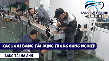 Các loại băng tải dùng trong công nghiệp -  Băng Tải Hà Anh