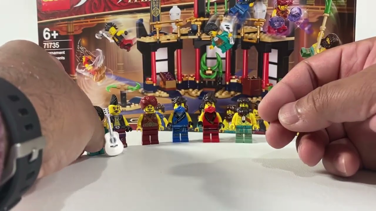 Lego 71735 Ninjago Tournament of Elements Minifigures Build Review