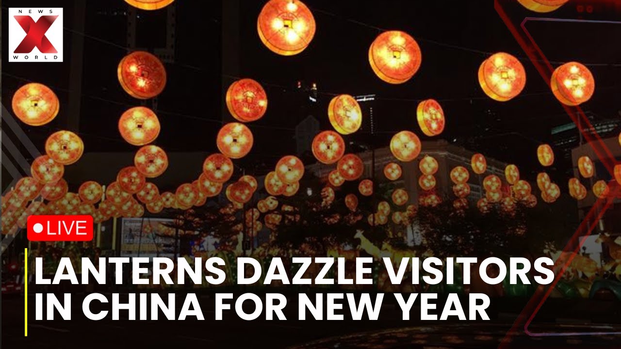LIVE : Colourful Lanterns Dazzle Visitors in China for Chinese New Year | NewsX World