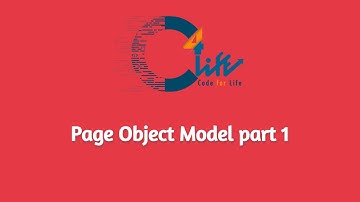 Page Object Model part 1