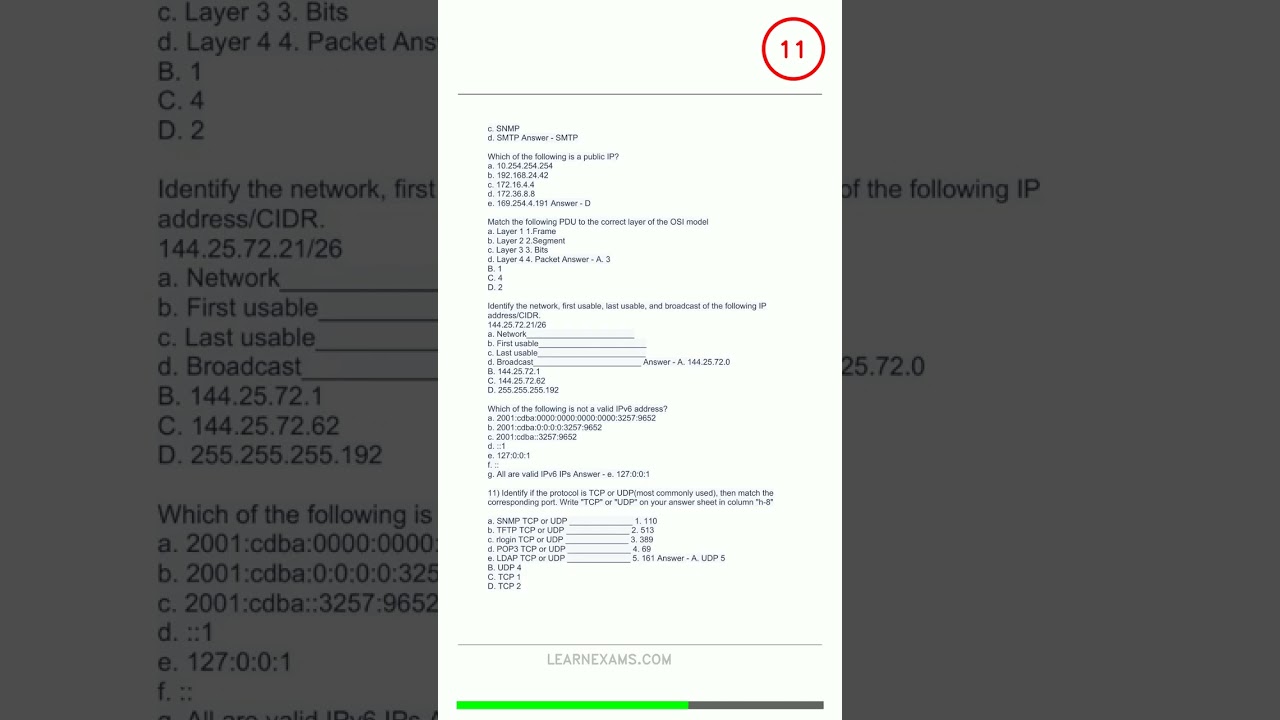 CNAB Practice A Questions With Correct Solutions