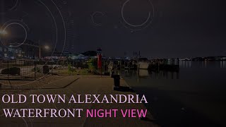 Old Town Alexandria Waterfront Night View