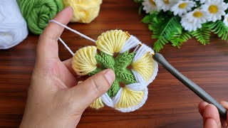 Wow!.. 😍 How to make beautiful eye catching crochet flower. Sell and give as a guft.
