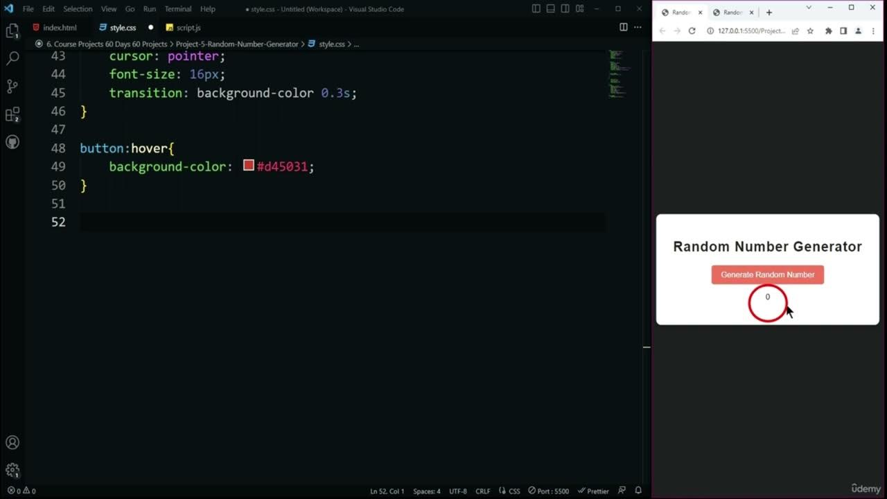How to Build Random Number Generator with HTML & JavaScript - YouTube