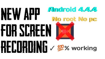 How to record screen on Android version 4.4.2 and 4.4.4 no root no pc //  // Technical Nikhil Hindi