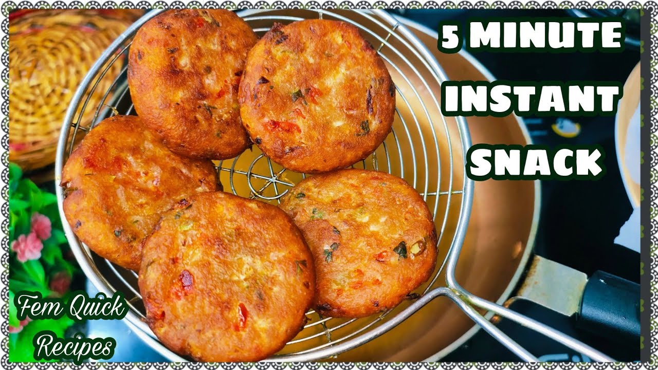 5 Minute Instant Crispy Snack Recipe Iftar Snack Ramzan Series