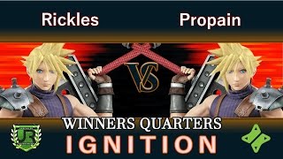 Ignition #59 WINNERS QUARTERS - Rickles (Cloud, Ganondorf) vs Propain (Cloud)