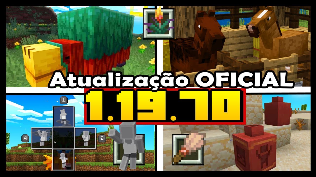 COMO ACESSAR OS RECURSOS DA 1.20 NA VERSÃO 1.19 DO MINECRAFT! 