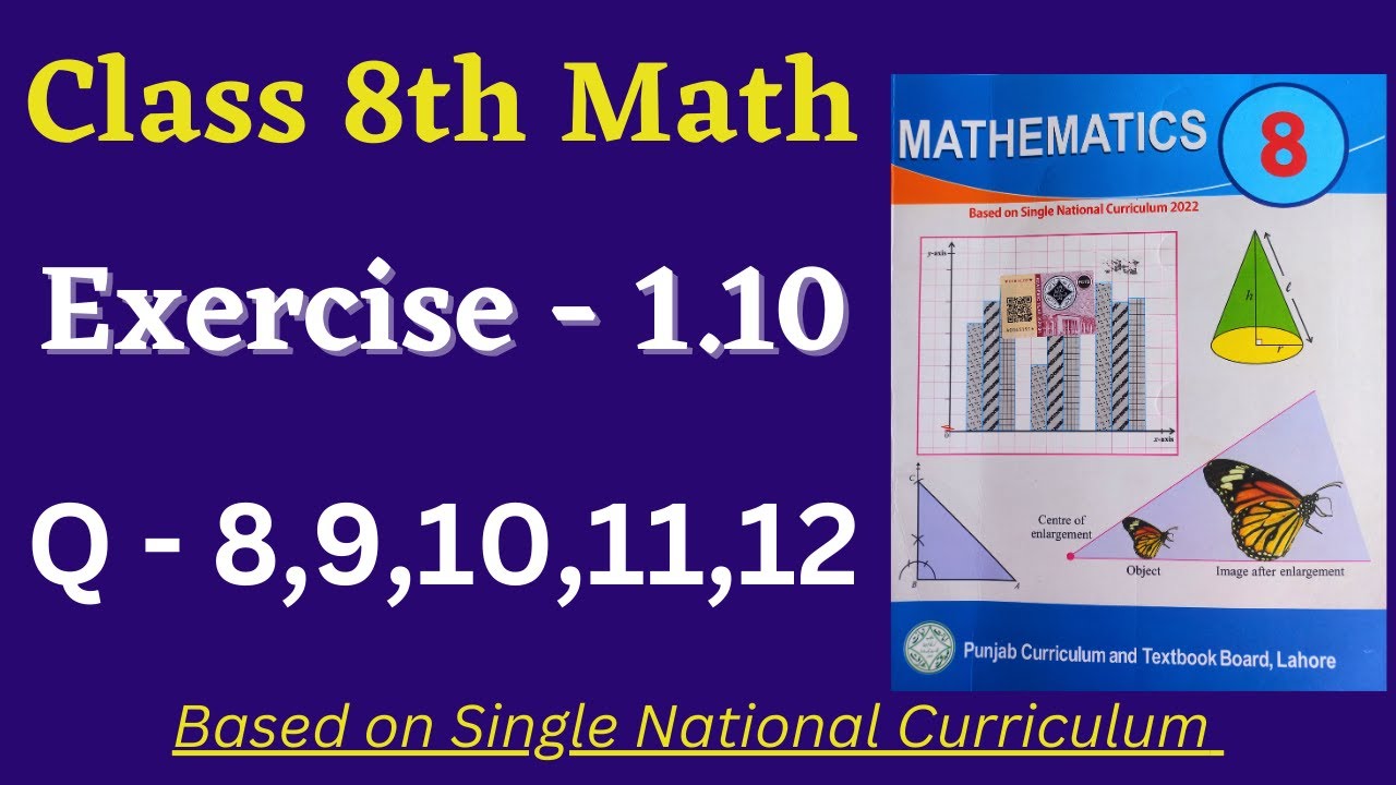 Class 8 Math New Book Exercise 1.10 [ Q 8,9,10,11,12 ] Class 8th Math ...