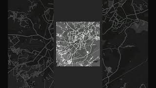 Map of Yerevan Model 3D Topographic Map