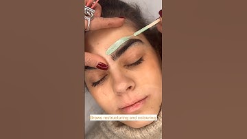 Brows restructuring and colouring 69 #juliedesigner #eyebrow #beauty #browshaping #shortvideo