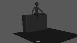 maya 3d animation jump