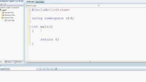 C++ hello world application