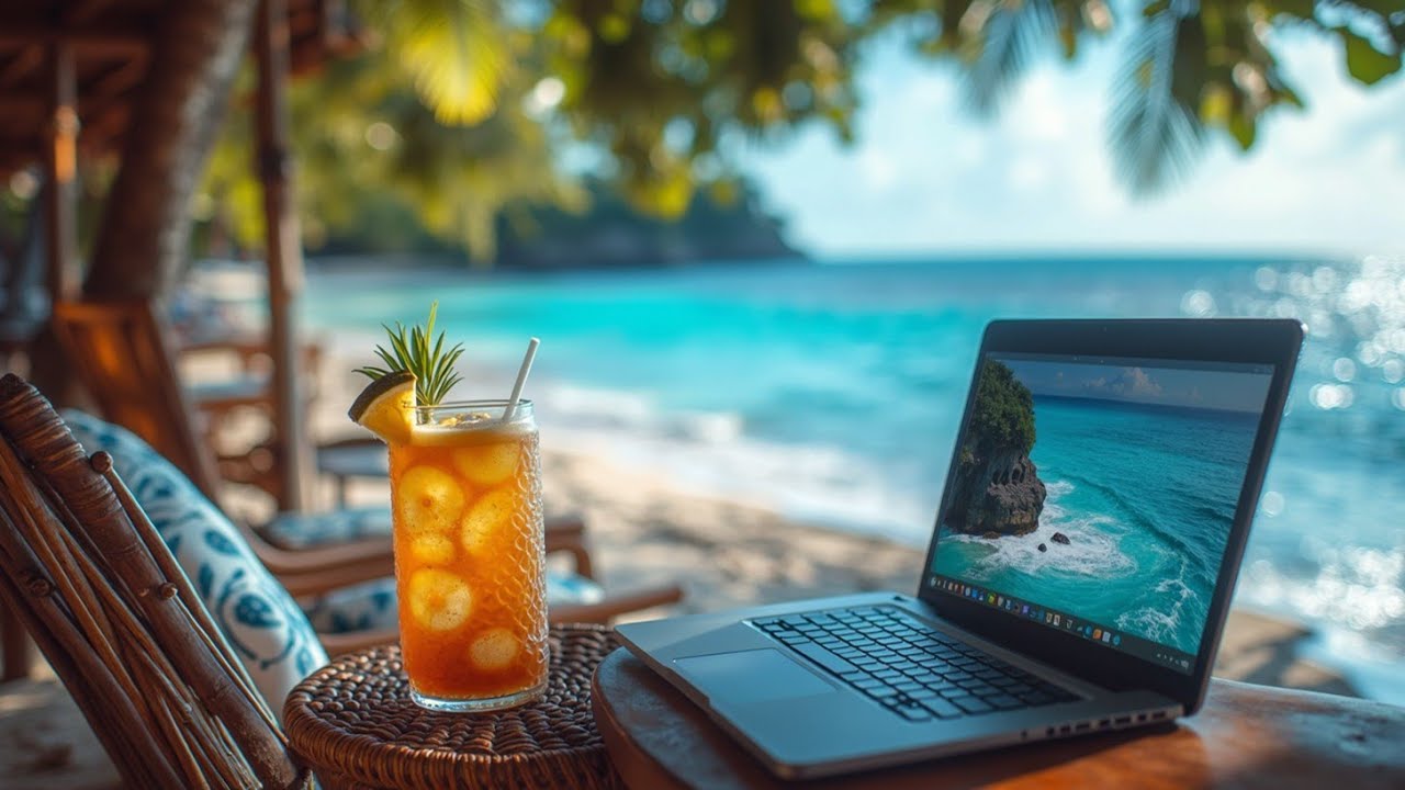 Coastal Jazz Office 🌅 Расслабляющая Музыка и Фортепиано Босса Нова для Работы у Моря