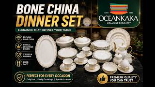 Luxury Bone China Dinner Set Royal Elegant Design Premium Collection 2026