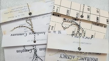 #roxysweeklychallenge​ Envelope Expandable Ephemera Holders. Week 10.