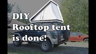 DIY Roof top tent build Part 3! Its done!