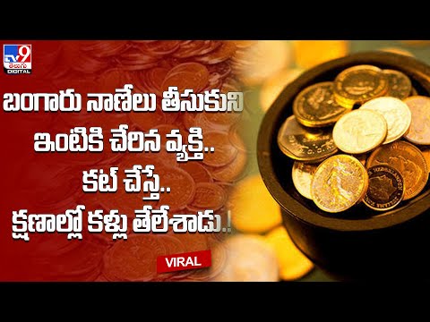బంగారు నాణేలు తీసుకుని ఇంటికి చేరిన వ్యక్తి కట్ చేస్తే క్షణాల్లో కళ్లు తేలేశాడు!@TV9 Telugu Digital